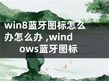 win8藍(lán)牙圖標(biāo)怎么辦怎么辦 ,windows藍(lán)牙圖標(biāo)