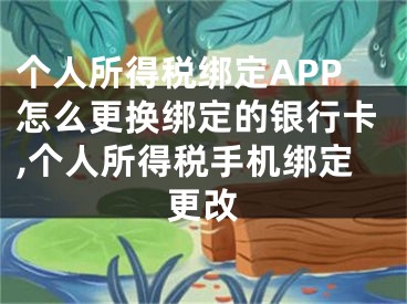 個(gè)人所得稅綁定APP怎么更換綁定的銀行卡,個(gè)人所得稅手機(jī)綁定更改