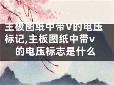 主板圖紙中帶V的電壓標(biāo)記,主板圖紙中帶v的電壓標(biāo)志是什么