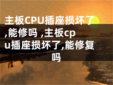 主板CPU插座損壞了,能修嗎 ,主板cpu插座損壞了,能修復(fù)嗎