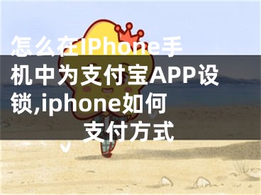 怎么在IPhone手機中為支付寶APP設鎖,iphone如何支付方式