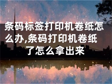 條碼標(biāo)簽打印機卷紙怎么辦,條碼打印機卷紙了怎么拿出來