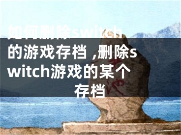 如何刪除switch的游戲存檔 ,刪除switch游戲的某個(gè)存檔