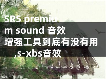 SRS premium sound 音效增強(qiáng)工具到底有沒有用,s-xbs音效