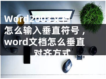 Word2003文檔怎么輸入垂直符號(hào) ,word文檔怎么垂直對(duì)齊方式