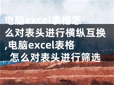 電腦excel表格怎么對(duì)表頭進(jìn)行橫縱互換,電腦excel表格怎么對(duì)表頭進(jìn)行篩選