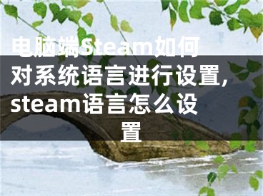 電腦端Steam如何對系統(tǒng)語言進行設置,steam語言怎么設置