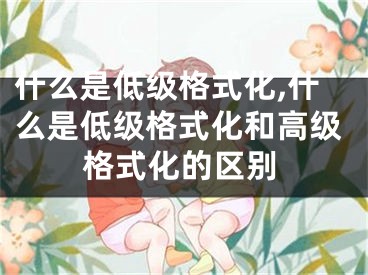 什么是低級格式化,什么是低級格式化和高級格式化的區(qū)別