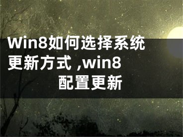 Win8如何選擇系統(tǒng)更新方式 ,win8配置更新