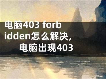 電腦403 forbidden怎么解決,電腦出現(xiàn)403