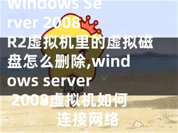 Windows Server 2008 R2虛擬機(jī)里的虛擬磁盤(pán)怎么刪除,windows server 2008虛擬機(jī)如何連接網(wǎng)絡(luò)