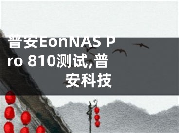 普安EonNAS Pro 810測試,普安科技