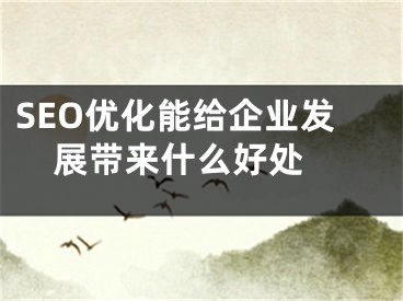 SEO優(yōu)化能給企業(yè)發(fā)展帶來(lái)什么好處 