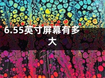 6.55英寸屏幕有多大