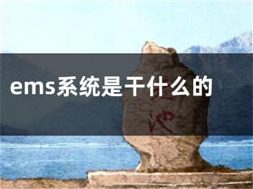 ems系統(tǒng)是干什么的