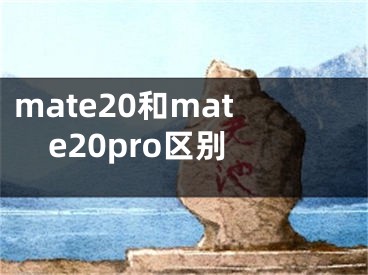 mate20和mate20pro區(qū)別