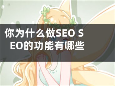 你為什么做SEO SEO的功能有哪些 