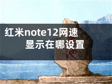 紅米note12網(wǎng)速顯示在哪設(shè)置