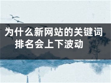 為什么新網(wǎng)站的關(guān)鍵詞排名會(huì)上下波動(dòng) 