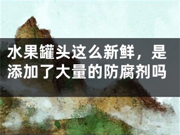 水果罐頭這么新鮮，是添加了大量的防腐劑嗎