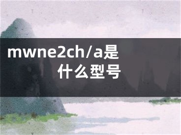 mwne2ch/a是什么型號(hào)