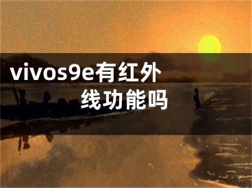 vivos9e有紅外線功能嗎