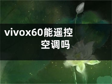 vivox60能遙控空調(diào)嗎