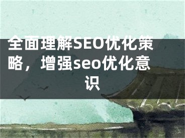 全面理解SEO優(yōu)化策略，增強(qiáng)seo優(yōu)化意識(shí)