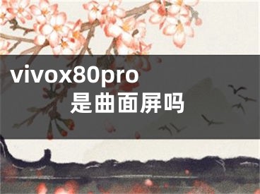 vivox80pro是曲面屏嗎