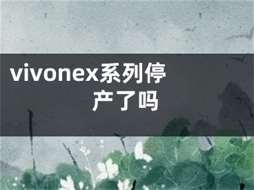 vivonex系列停產(chǎn)了嗎