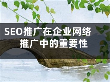 SEO推廣在企業(yè)網(wǎng)絡(luò)推廣中的重要性