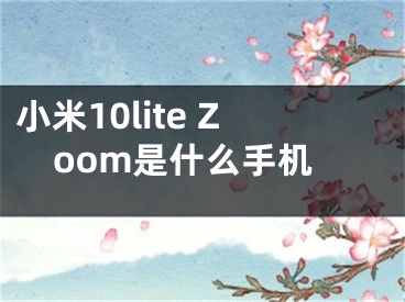 小米10lite Zoom是什么手機