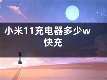 小米11充電器多少w快充