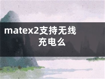 matex2支持無線充電么