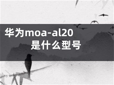 華為moa-al20是什么型號