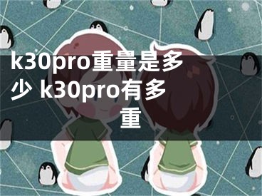 k30pro重量是多少 k30pro有多重