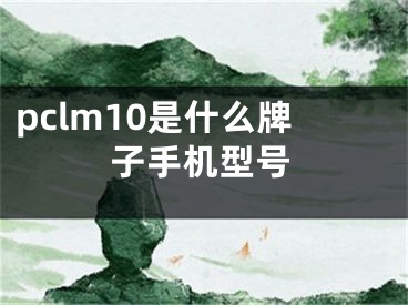 pclm10是什么牌子手機型號