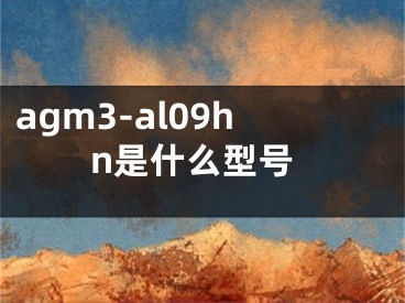 agm3-al09hn是什么型號