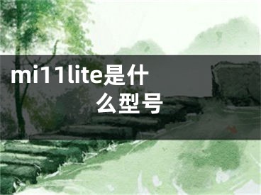 mi11lite是什么型號