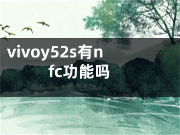 vivoy52s有nfc功能嗎