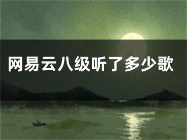 網(wǎng)易云八級聽了多少歌