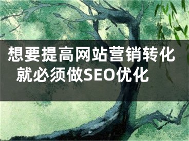 想要提高網(wǎng)站營銷轉(zhuǎn)化就必須做SEO優(yōu)化