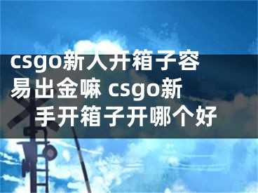 csgo新人開箱子容易出金嘛 csgo新手開箱子開哪個好