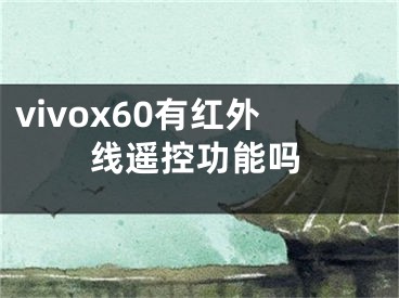 vivox60有紅外線遙控功能嗎