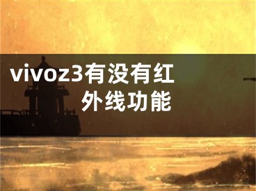 vivoz3有沒有紅外線功能