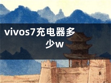 vivos7充電器多少w