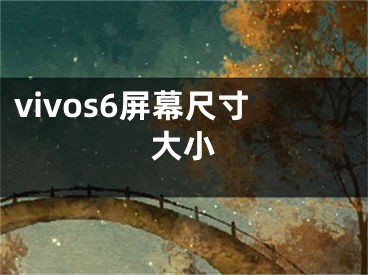 vivos6屏幕尺寸大小