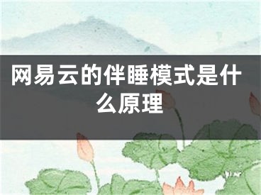 網(wǎng)易云的伴睡模式是什么原理