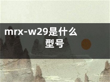 mrx-w29是什么型號(hào)