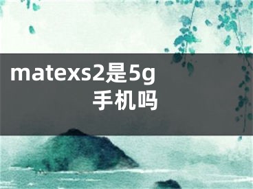 matexs2是5g手機嗎